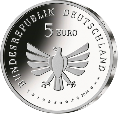 Allemagne Bourdon des pierres - 5 Euros couleur 2024