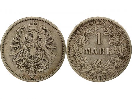 Allemagne Guillaume I - 1 Mark Argent - 1876 A Berlin