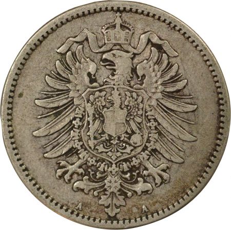 Allemagne Guillaume I - 1 Mark Argent - 1876 A Berlin