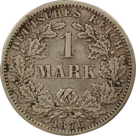 Allemagne Guillaume I - 1 Mark Argent - 1876 A Berlin