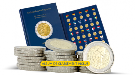 Allemagne LOT DES 23 x 2 Euros Commémo. UNC 2022 (dont les 5 ateliers Allemagne) - 35 ans du Programme ERASMUS - Album Presso of