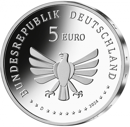 Allemagne Lucane Cerf-volant - 5 Euros couleur 2024