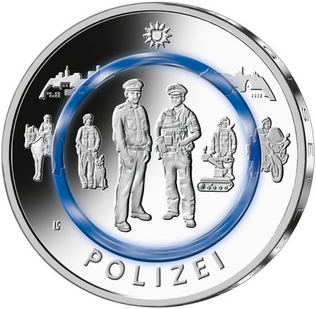 Allemagne Police - 10 Euros polymère 2024