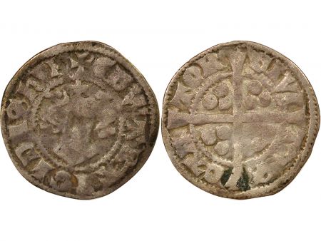 Angleterre Edouard I - Penny Argent, Classe 10cf2 - 1306 / 1307 Canterbury