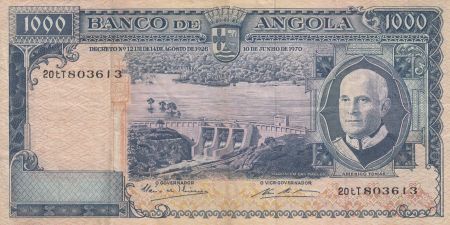 Angola 1000 Escudos - A. Tomas - barrage - 10-06-1970 - Série 20tT