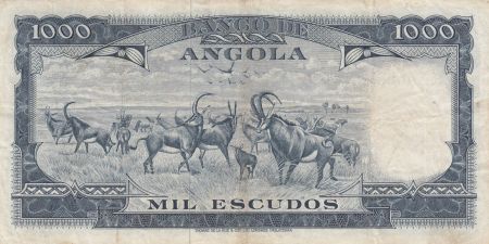 Angola 1000 Escudos - A. Tomas - barrage - 10-06-1970 - Série 20tT