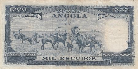 Angola 1000 Escudos - A. Tomas - barrage - 10-06-1970 - Série 55aA