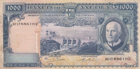 Angola 1000 Escudos - A. Tomas - barrage - 10-06-1970 - Série 60tT