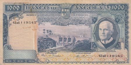 Angola 1000 Escudos - A. Tomas - barrage - 10-06-1970 - Série 63aA