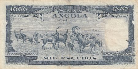 Angola 1000 Escudos - A. Tomas - barrage - 10-06-1970 - Série 73rR