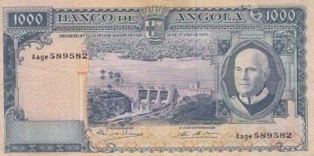 Angola 1000 Escudos - A. Tomas - barrage - 10-06-1970 - Série Aage