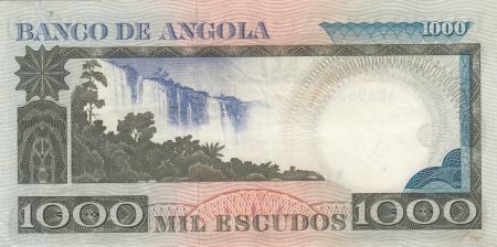 Angola 1000 Escudos - L. de Camoes - Cascade - 10-06-1973 - Série AE