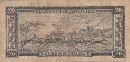 Angola 20 Escudos - Américo Tomas - Port de Lobito - 10-06-1962 - séries vériées selon dispo