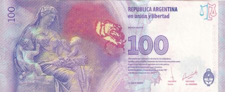 Argentine 100 Pesos - Eva Peron (Evita) - 2017 - Série JA - P.358e