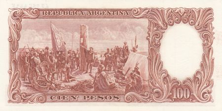 Argentine 100 Pesos - José de San Martín - ND (1954-1968) - Série E