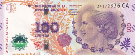 Argentine 100 Pesos Eva Peron (Evita) - Série CA