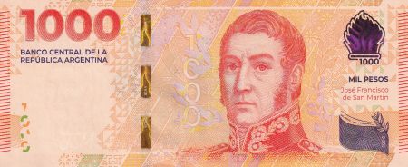 Argentine 1000 Pesos - José Francisco de San Martin - 2023 - Lettre O