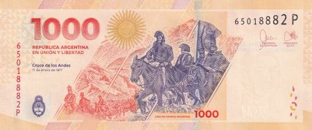 Argentine 1000 Pesos - José Francisco de San Martin - 2024 - Lettre P