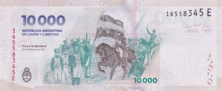 Argentine 10000 Pesos - Maria Remedios del Valle - Manuel Belgrano - Jura a la Bandera - 2024 - Lettre E