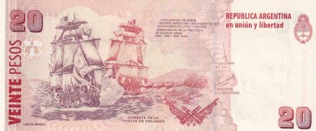 Argentine 20 Pesos - Juan Manuel De Rosas - Bateaux - ND (2003) - Série G