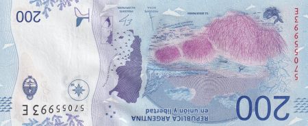 Argentine 200 Pesos - Baleine - 2016 - Série E