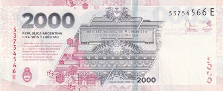 Argentine 2000 Pesos - Ramon Carillo et Cecilia Grierson - 2023 - Lettre E