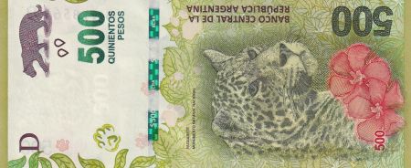 Argentine 500 Pesos Jaguar - Lettre Q