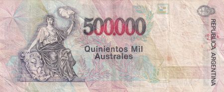 Argentine 500000 Australes, M. Manuel Quitana  - 1991 - Série A