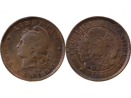 Argentine ARGENTINE - 2 CENTAVOS 1892