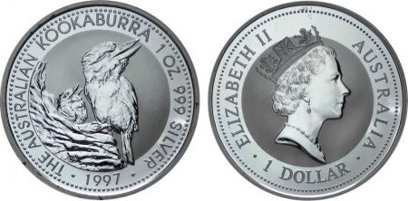 Australie 1 Dollar Elisabeth II - Kookaburra Once Argent 1997