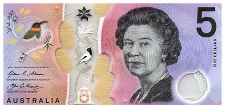 Australie 5 Dollars Elisabeth II - Parlement - 2016 Polymer - Série DH