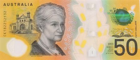 Australie 50 Dollars Edith Cowan - David Unaipon - 2019