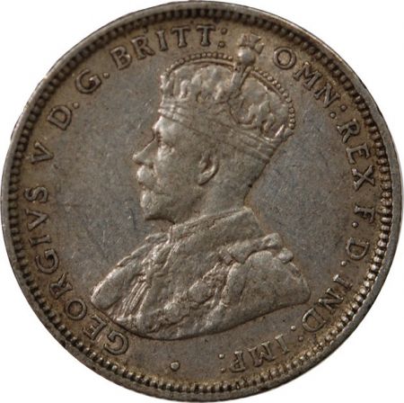 Australie AUSTRALIE, GEORGE V - SHILLING ARGENT 1916 M MELBOURNE