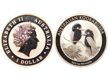 Australie Once Argent, Dollar, Kookaburra - 2013 P Perth