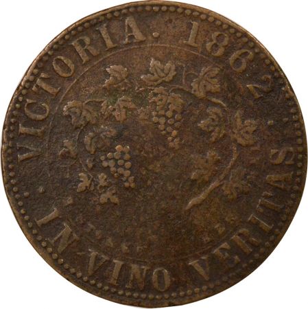 Australie Victoria - Penny Token Cuivre, Thomas Stokes - 1862 Melbourne