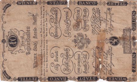 Autriche 10 Gulden - Banco Zettel -  01-06-1806