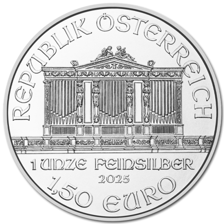 Autriche 1.5 Euros Argent 2025 - Orchestre Philharmonique de Vienne 1 Once