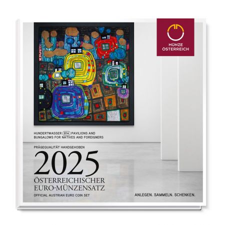 Autriche Coffret BU Euro 2025 - Hundertwasser