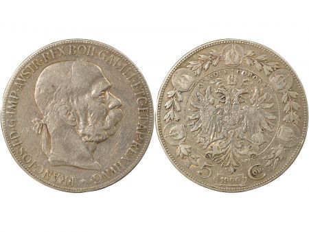 Autriche François Joseph I - 5 Couronnes Argent - 1900 Vienne