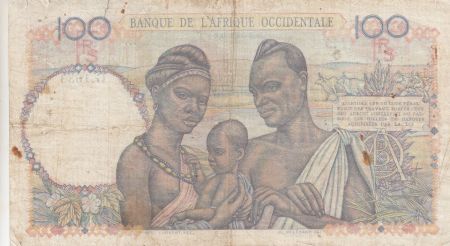 B A O 100 Francs 1947 - Femme avec fruits, famille - Série G.1633