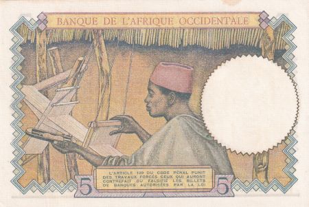 B A O 5 Francs - Caféier - Tisseran - 10-03-1938 - Série F.5977 - Numéro 249