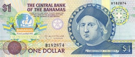 Bahamas 1 Dollar C. Colomb - Oiseaux