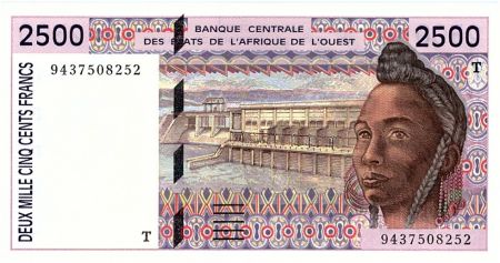 BCEAO 2500 Francs Togo - Barrage - Cacao - 1994