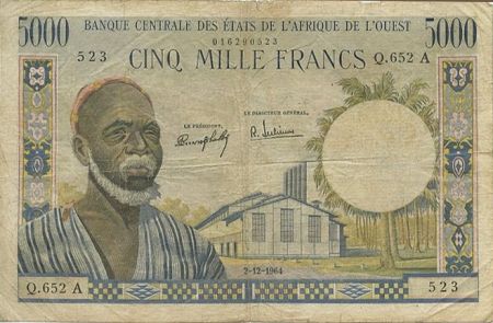 BCEAO 5000 Francs Huile de palme