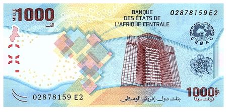 BEAC 1000 Francs - Banque Centrale de Yaoundé - CEMAC - 2020 (2022) - Série E2