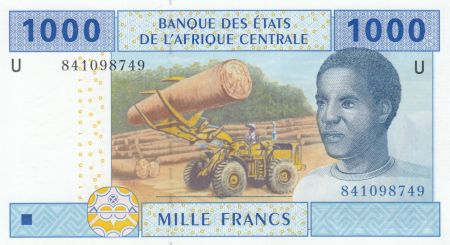 BEAC 1000 Francs - Exploitation forestière 2002 (2017) - U = Cameroun