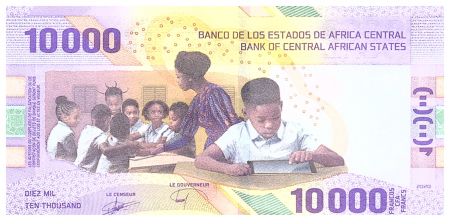 BEAC 10000 Francs - Banque Centrale de Yaoundé - CEMAC - 2020 (2022) - Série A6