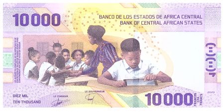 BEAC 10000 Francs - Banque Centrale de Yaoundé - CEMAC - 2020 (2022) - Série B5