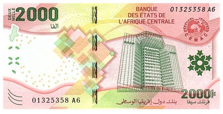 BEAC 2000 Francs - Banque Centrale de Yaoundé - CEMAC - 2020 (2022) - Série A6