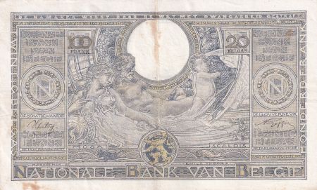 Belgique 100 Francs - 1943 - Lettre J - P.112